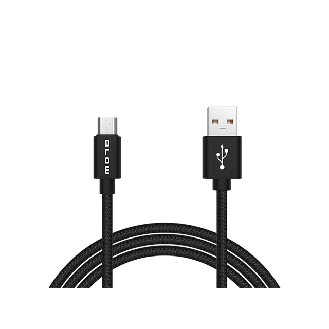 USB A - micro B connection 1,0m braided