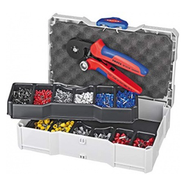 Case with crimping pliers LK2 and a set of 5 crimping jaws