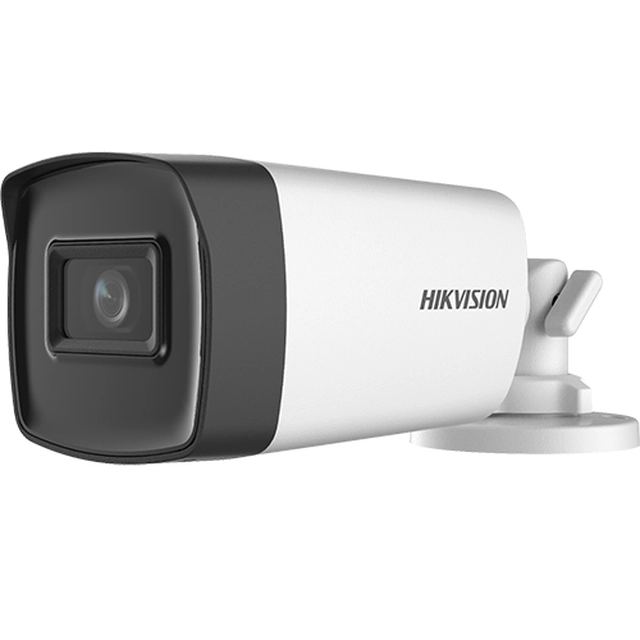 Analog HD camera 5 Megapixels, lens 2.8mm, IR 40m, integrated AUDIO - HIKVISION DS-2CE17H0T-IT3FS-2.8mm