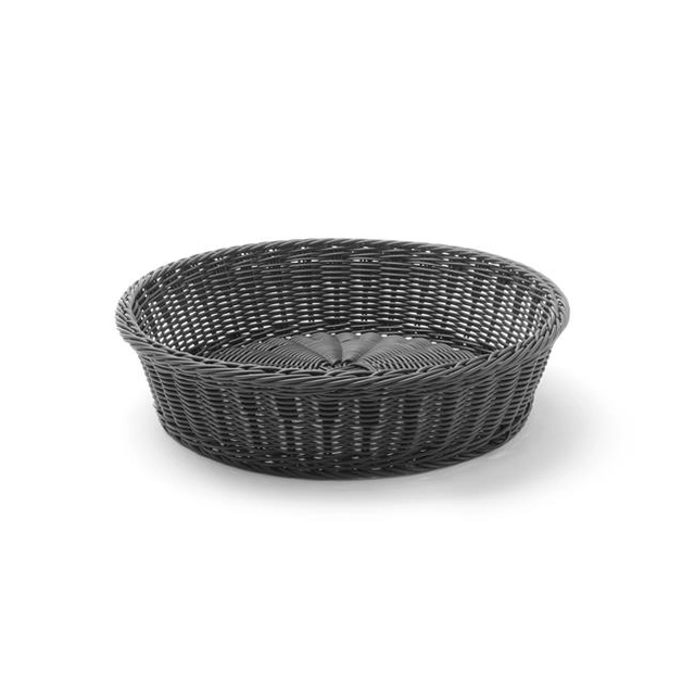 Round bread basket, black, dia. 400 mm