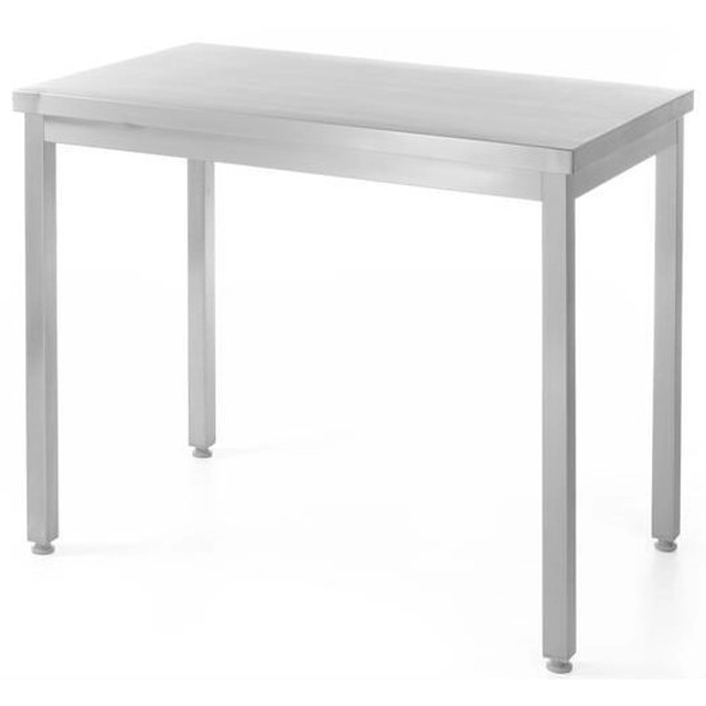 Stainless steel central table 100x60 | Hendi 811276
