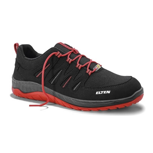 Shoes ELTEN Maddox Black Red Low ESD S3 SRC, black / red 45