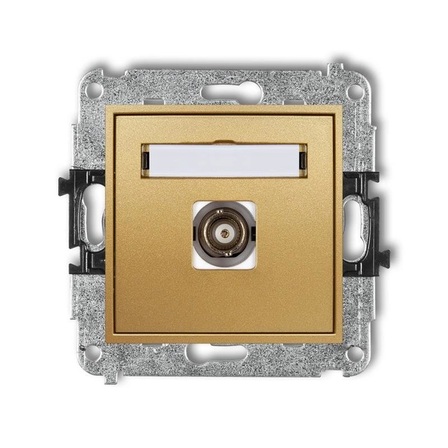 Single BNC socket mechanism gold 29MGBNC-1 Karlik Mini