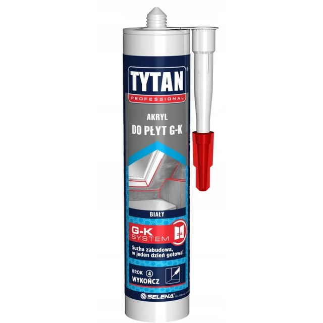 Acrylic for TYTAN plasterboards, G-K, white 280ml