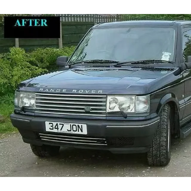 1995-2002 RANGE ROVER - Baguettes chromées, calandre chromée