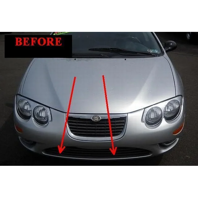 1999-2004 CHRYSLER 300M - Chrome grill strips with chrome accents