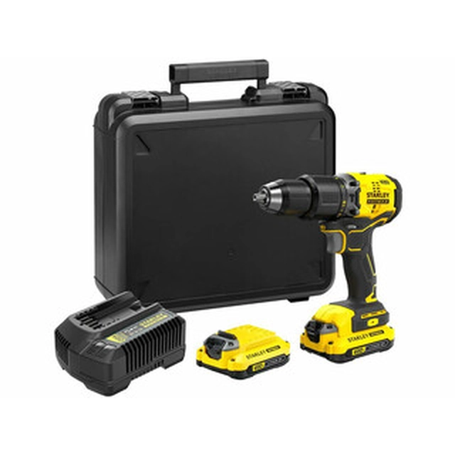 Stanley FatMax SFMCD715C2K-QW cordless drill driver with chuck