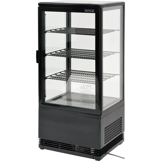 YATO free-standing refrigerated display case with capacity 78L 42x38x96cm Yato YG-05056