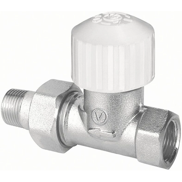 Straight VECTOR nickel-plated thermostatic valve with a movable cover FP15 type ZT22