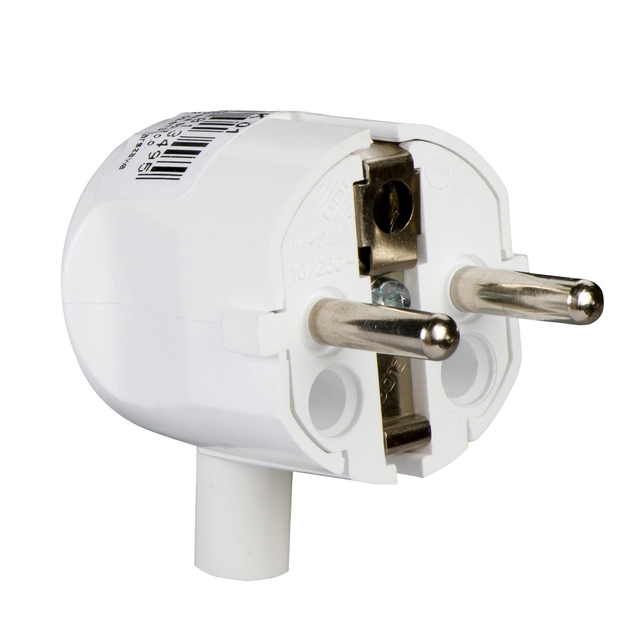 uniSchuko angled plug white