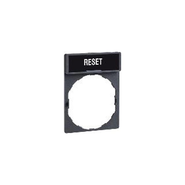 Schneider Electric Label frame 30 x 40mm, with label 8 x 27mm RESET (ZBY2323)