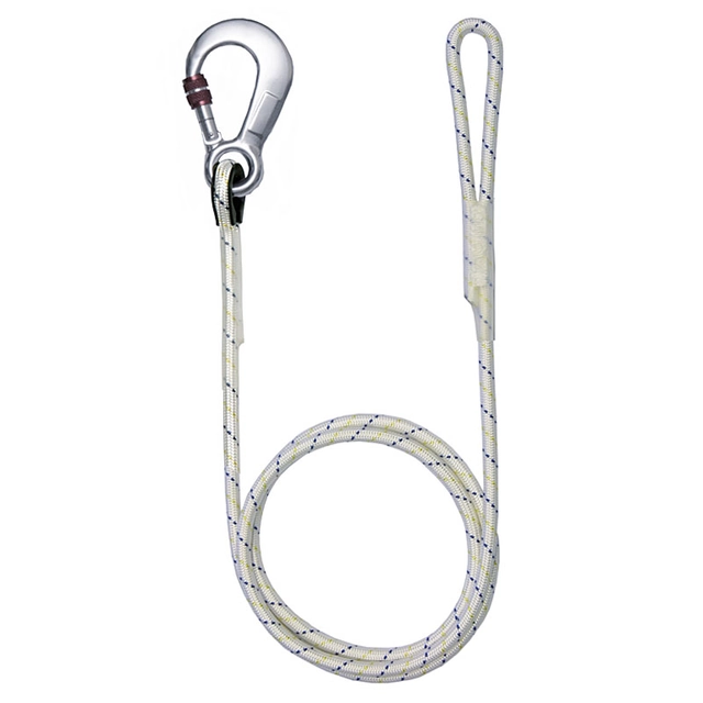 Horizontal LP 100 LT anchor rope with AZ 003 hook, 5m