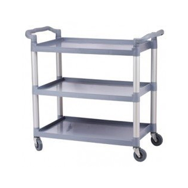 Large 3-shelf waiter's trolley (bolted) INVEST HORECA WT-D00202 WT-D00202