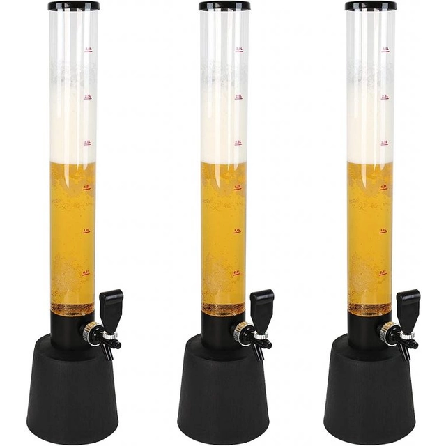 Beer tower set, 3 pcs, 3500 ml