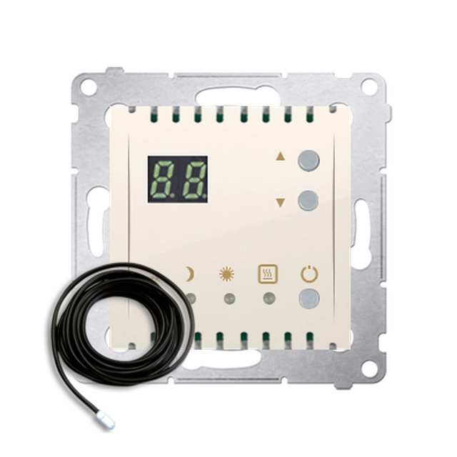 Temperature controller with display with an external sensor (module) 16 (2) A, 230V ~; cream External sensor (probe) included
