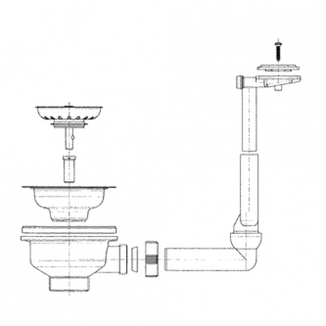 The FRANKE EFX 614-78, EFL 614-78, d 3''1/2, sink valve is blocked