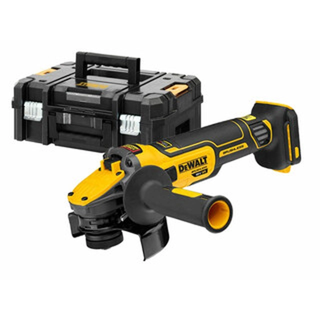 DeWalt DCG409VSNT-XJ cordless angle grinder 18 V | 125 mm | 3000 to 9000 RPM | Carbon Brushless | Without battery and charger | TSTAK in a suitcase