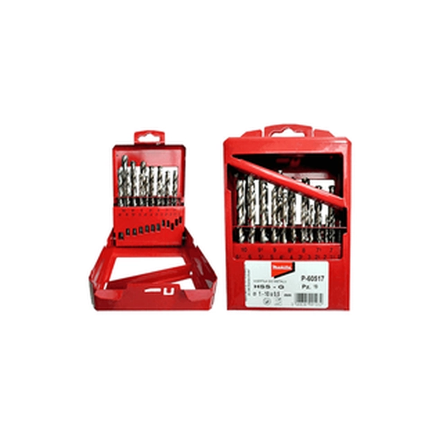 Makita 1-10 mm hSS-G metal drill set 19 pcs