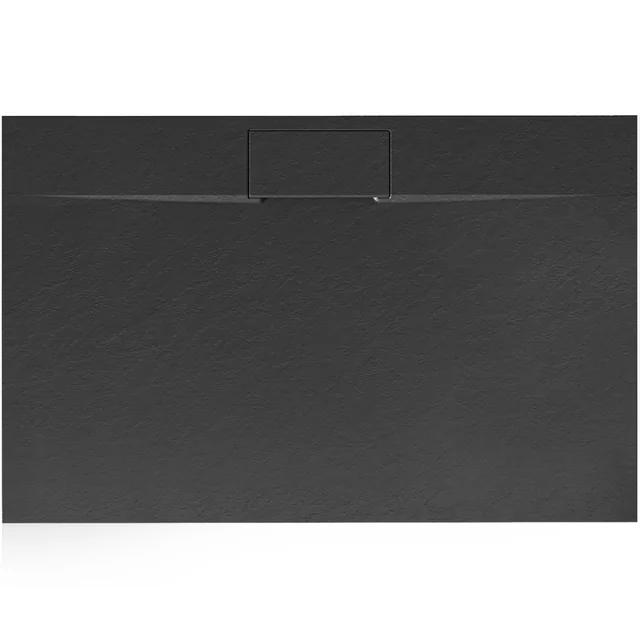 Bazalt Long Black shower tray 90x120