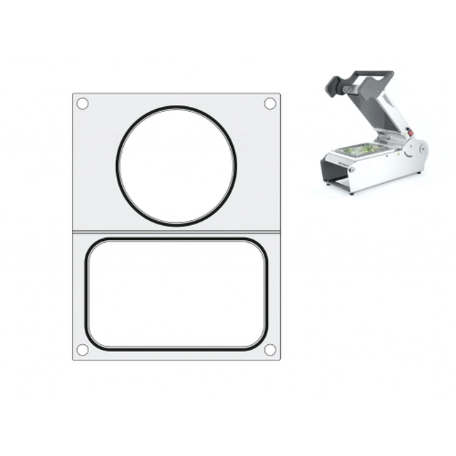 2-in-1 matrix for a tray and a container for Hendi soup