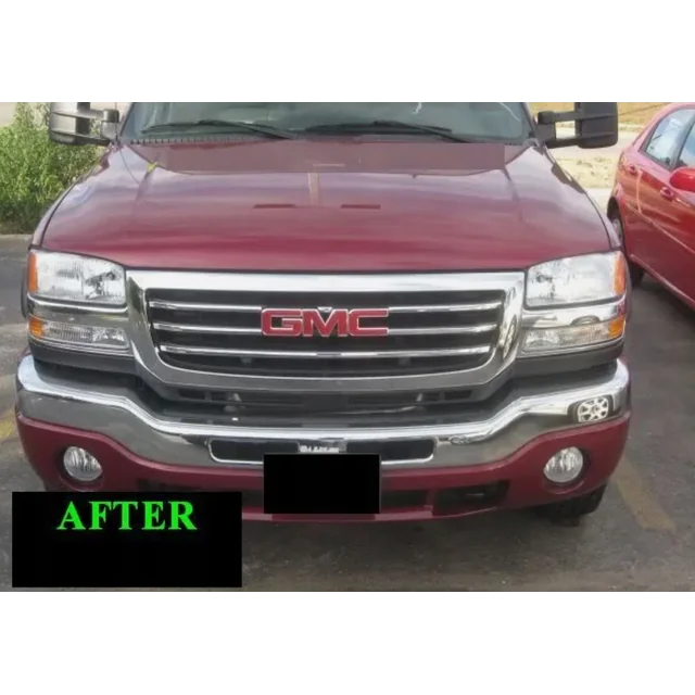 2003-2007 GMC SIERRA- Baguettes chromées, calandre chromée