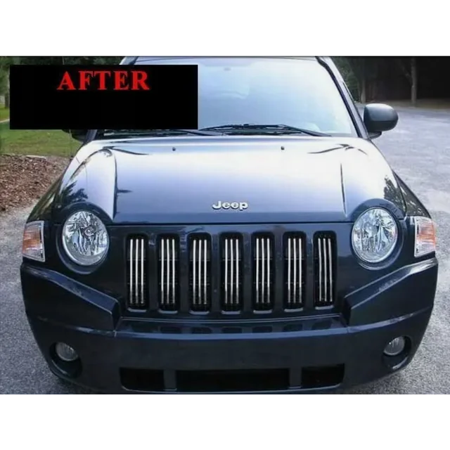 2007-2013 JEEP COMPASS - Chrome strips, chrome grill