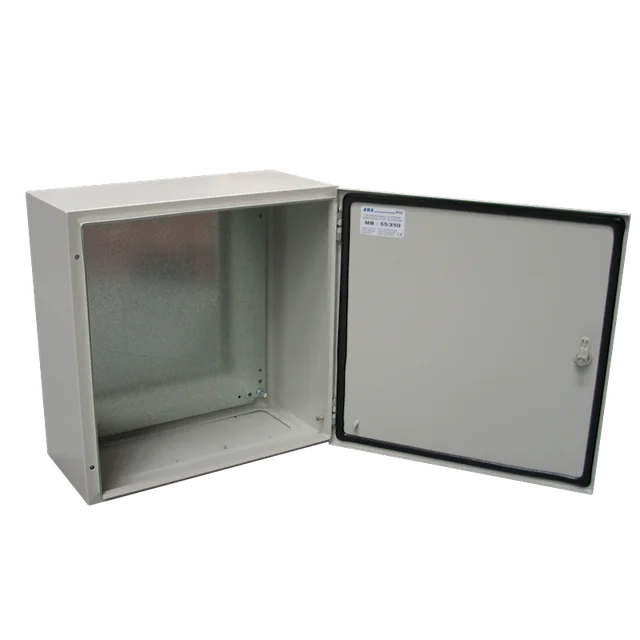 200x200x150mm elektrisk industrimetalpanel med galvaniseret modpanel IP66 1000V 630A elektrostatisk malet