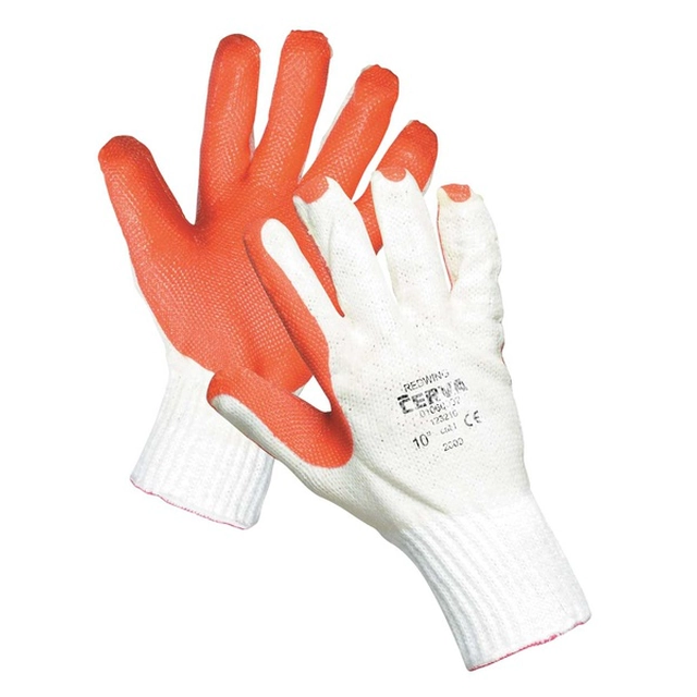 WORM Coated gloves REDWING Size: 9, Color: white