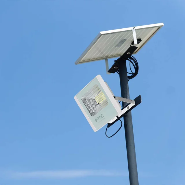 20W LED Solar Floodlight 6400K White Body