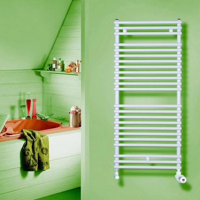 PURMO Santorini bathroom radiator H=1800 L=500, 894W, white RAL9016