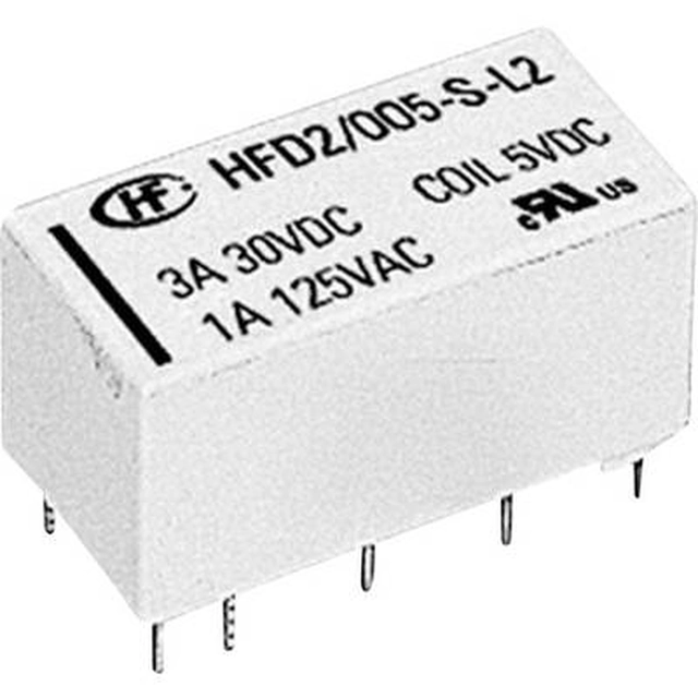 Hongfa HFD2 / 024-S-L2-D PCB relay 24 V / DC 3 A 2 changers 1 pc