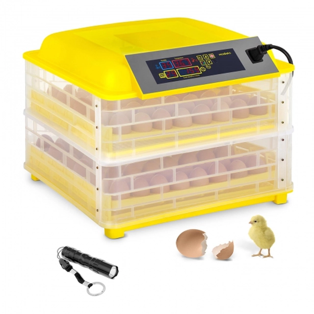Automatic two-level incubator for 112 eggs