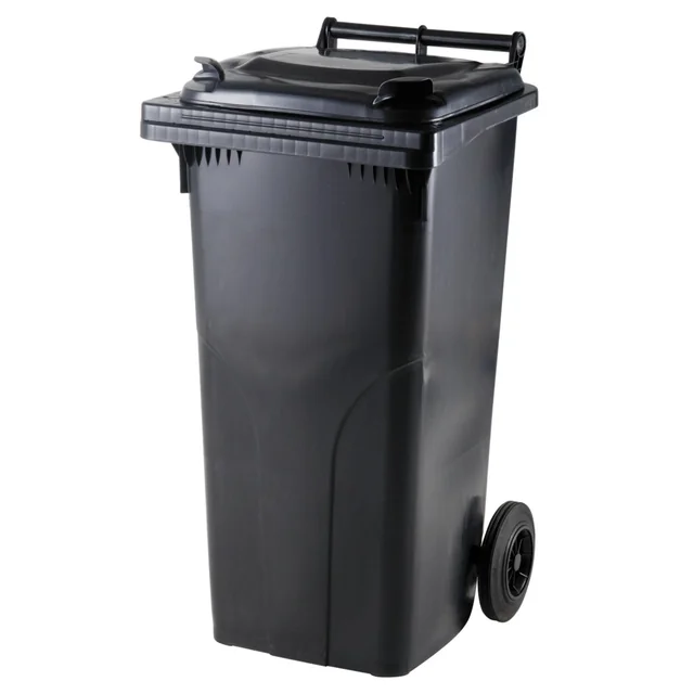 Bucket container for waste and garbage CERTIFICATES Europlast Austria - black 120L