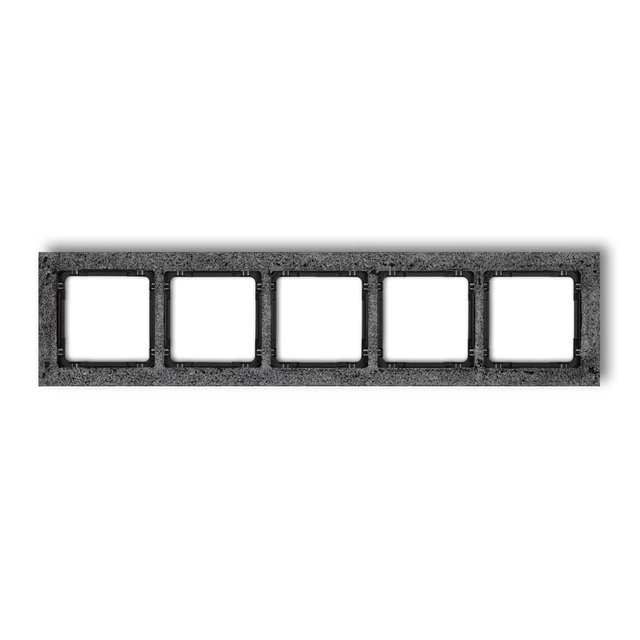 Five-fold universal frame - concrete (frame: anthracite; bottom: black)