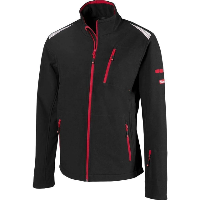 24 FORTIS men's jacket, black / red, size 3XL