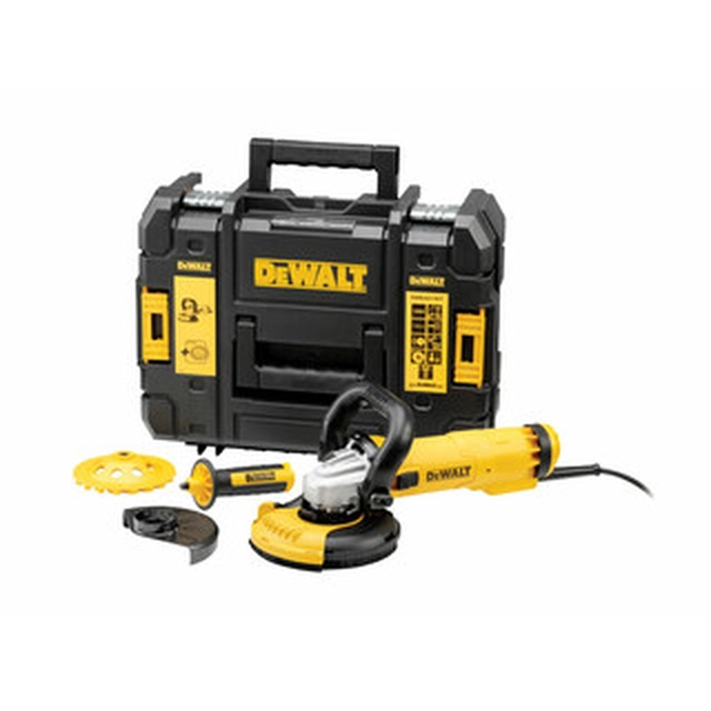 DeWalt DWE4217KT-QS electric concrete sander 230 V | 1200 W | 125 mm | 11000 RPM | TSTAK in a suitcase