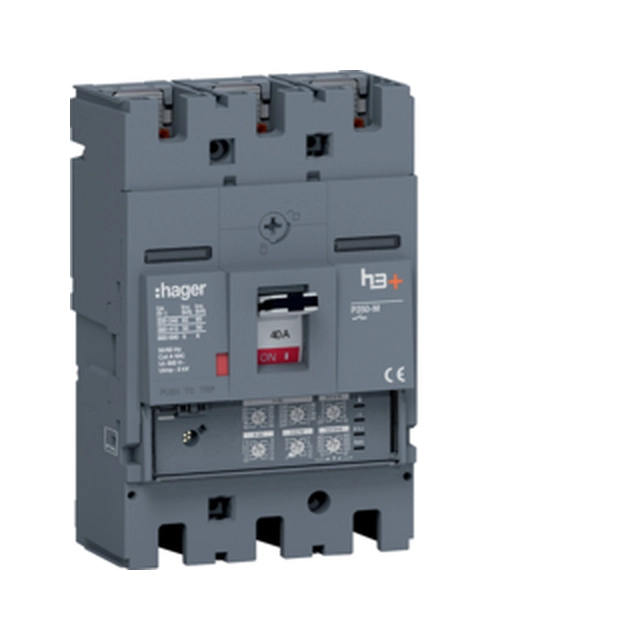 Power circuit-breaker for trafo/generator/installation protection Hager HMT040JR Screw connection Built-in device fixed built-in technique Front side Toggle IP40