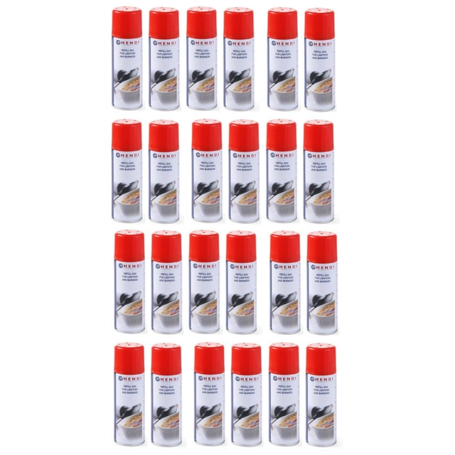 24x Brandergas, patroon 200 ml | Hendi