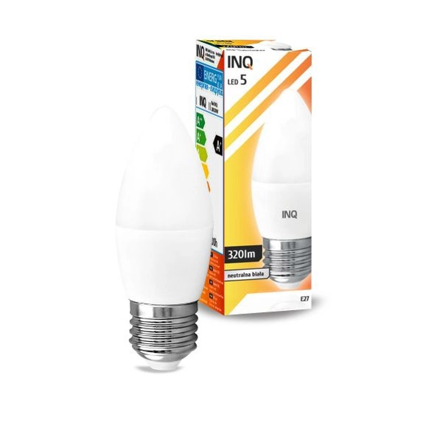 LED candle 4W B35 E27 4000K NW 320lm INQ