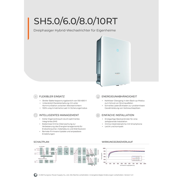 Sungrow Hybrid HV SH8.0RT V112