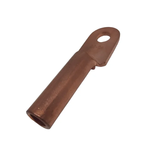 Copper electrical slipper With 50mm² tubular terminals hole diameter 10mm length 90mm