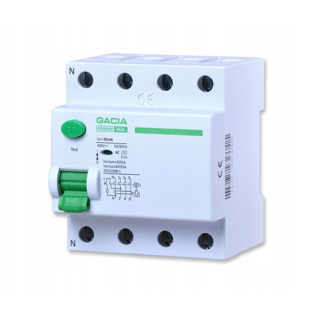 Gacia RCD 4P 40A 30MA AC