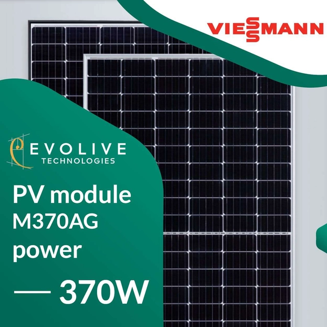 PV Module (Photovoltaic Panel) Viessmann VITOVOLT_M370AG 370W Black Frame