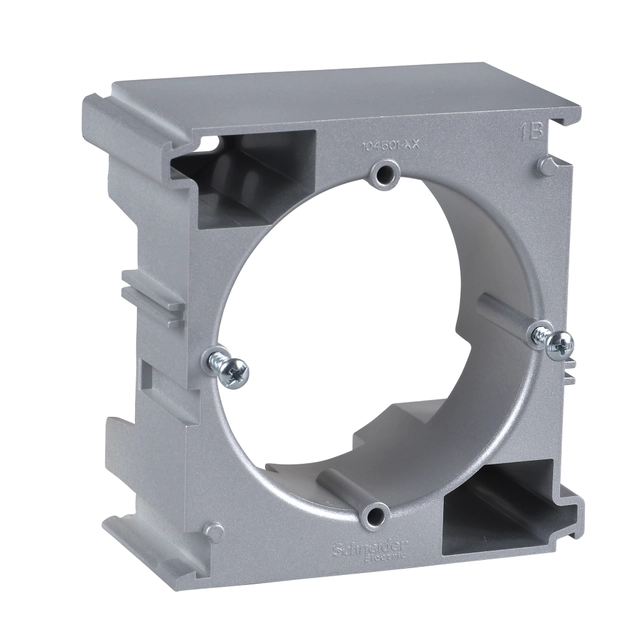 Surface mounted housing for flush mounted switching device Schneider Electric SDN6100260 Aluminium Plastic