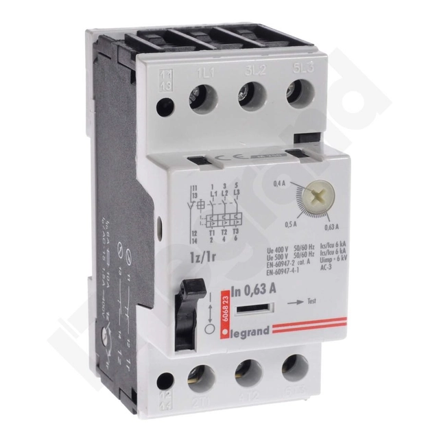 Motor protection switch M250 1Z/1R (0,4A -0,63A)