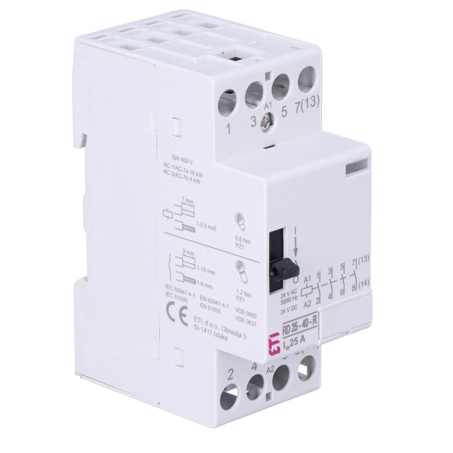 RD modular contactor 25-40-R-24V AC/DC