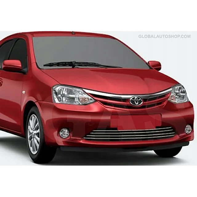 Toyota Etios - Chrome Strips Grill Bumper Dummies Tuning