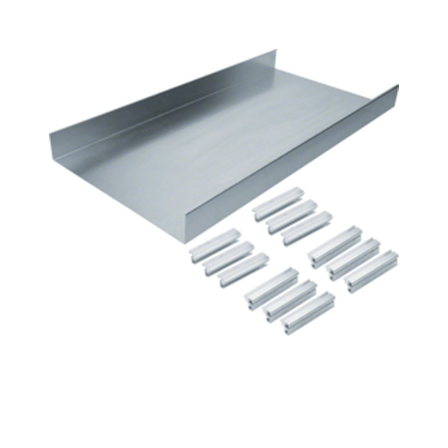 On-floor duct base Hager AKU4000702 Cover double-sided bevelled Steel Galvanized