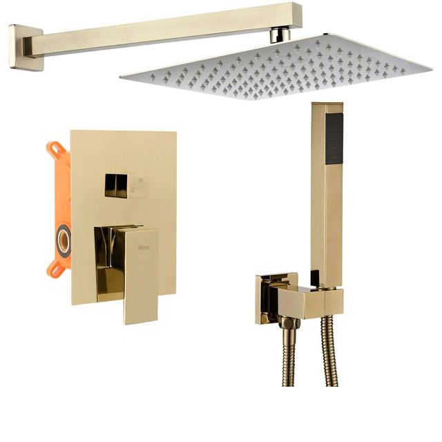 Concealed shower set BENTO Golden BOX