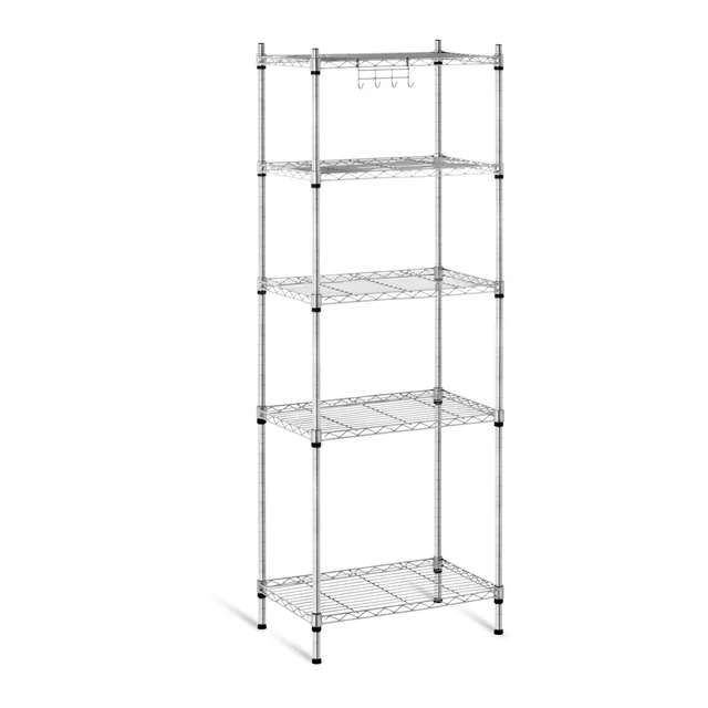 Openwork wire storage rack gray 150x55x35cm to 150kg